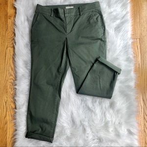 Loft Girlfriend Chinos Green Size 12 Modern  Look